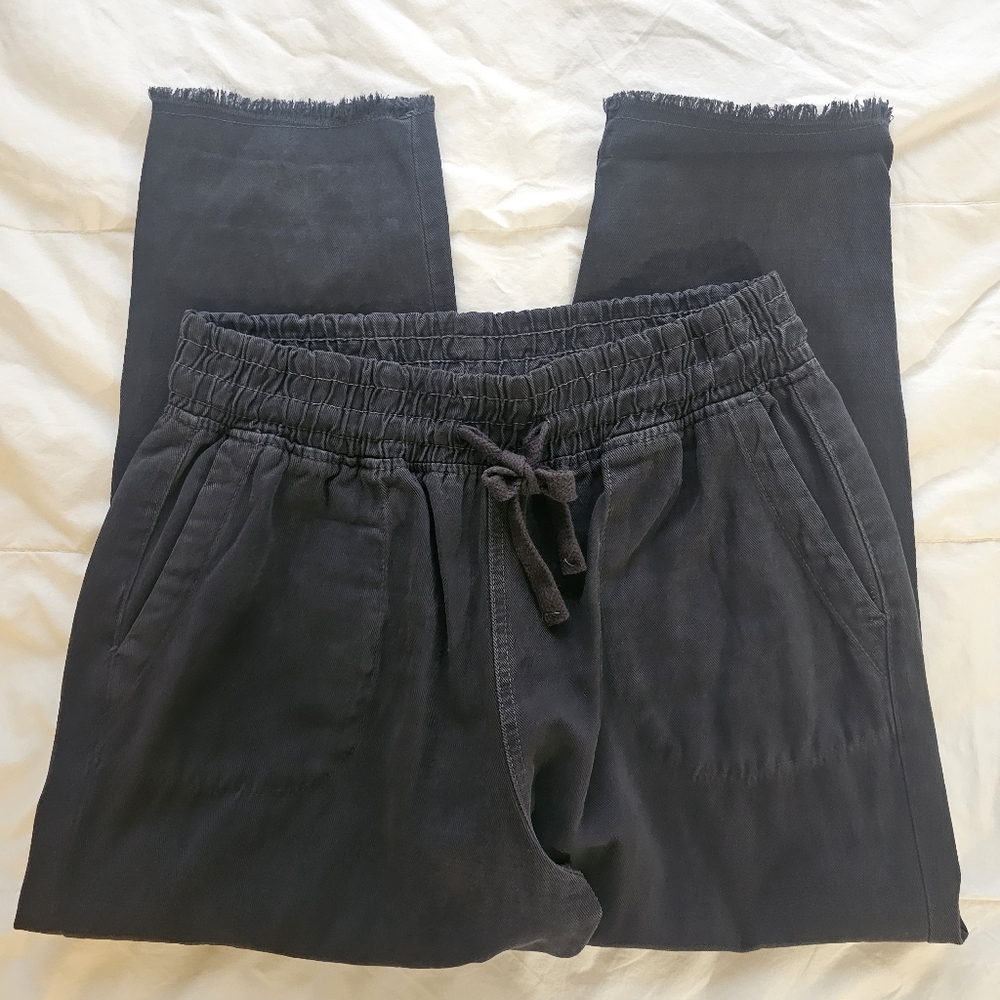 Dark Grey Drawstring Pants